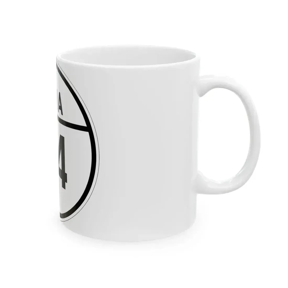 Iowa 24 1926 (Iowa) (Road Sign) White Coffee Mug - Go Mug Yourself