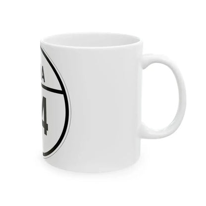 Iowa 24 1926 (Iowa) (Road Sign) White Coffee Mug - Go Mug Yourself