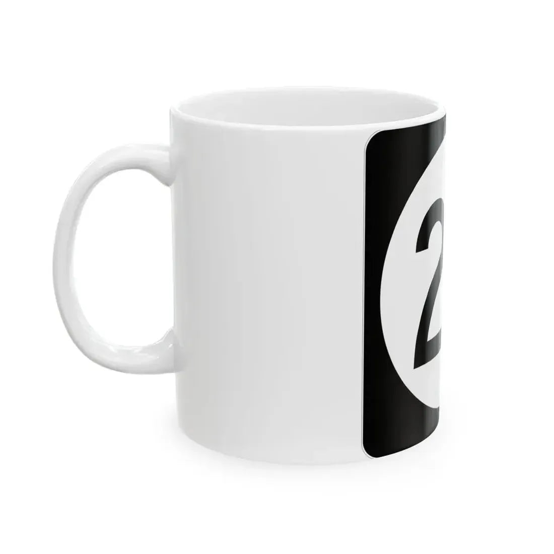 Iowa 24 (Iowa) (Road Sign) White Coffee Mug - Go Mug Yourself