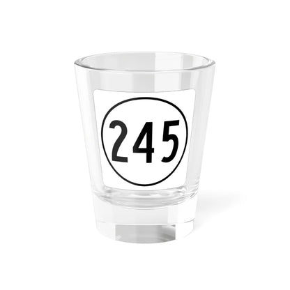 Iowa 245 1948 (Iowa) (Road Sign) Shot Glass 1.5oz 1.5oz - Go Mug Yourself