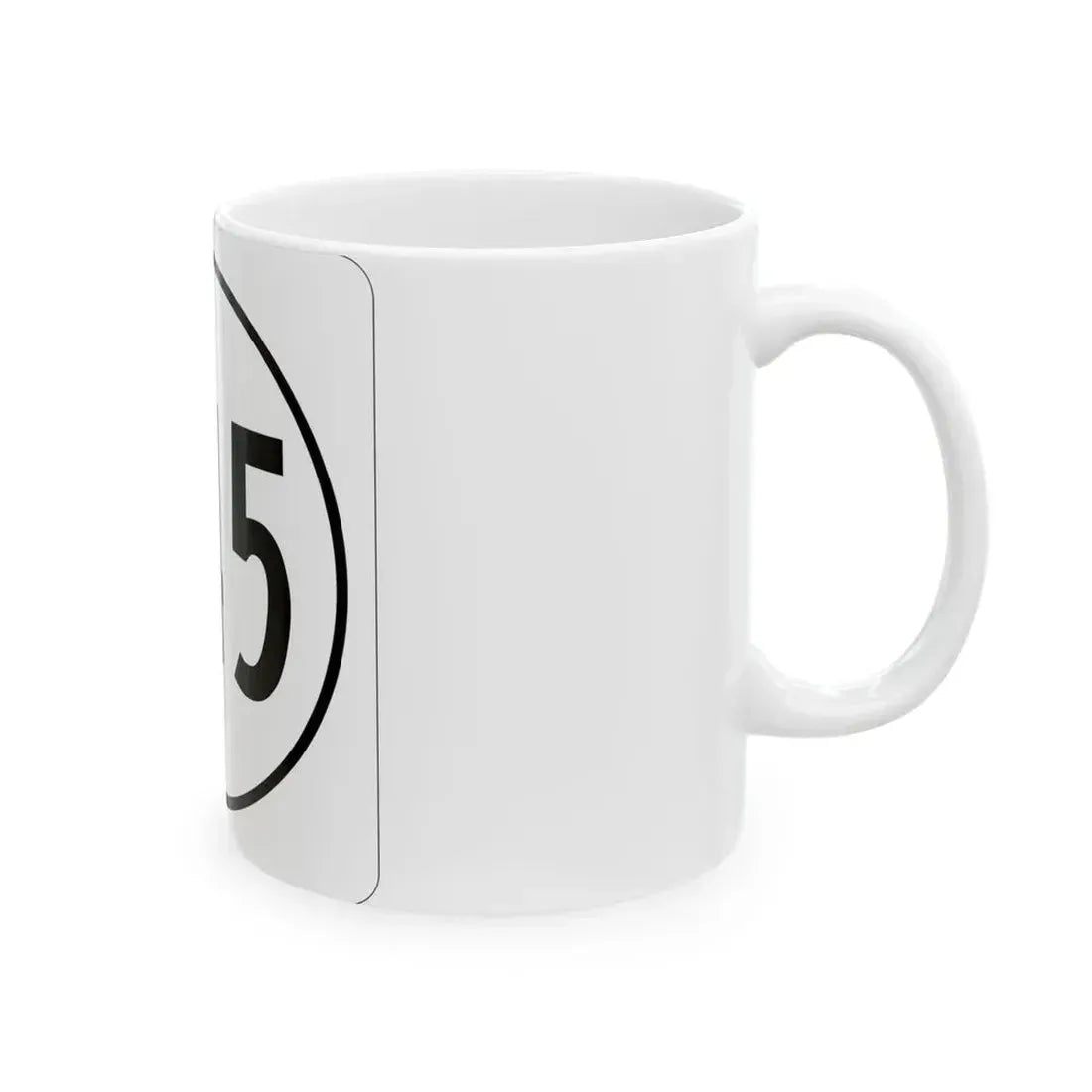Iowa 245 1948 (Iowa) (Road Sign) White Coffee Mug - Go Mug Yourself