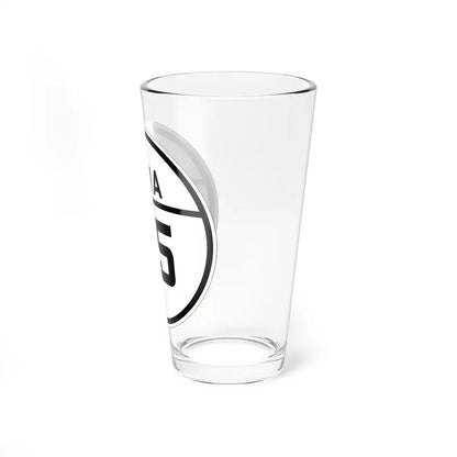 Iowa 25 1926 (Iowa) (Road Sign) Pint Glss 16oz - Go Mug Yourself