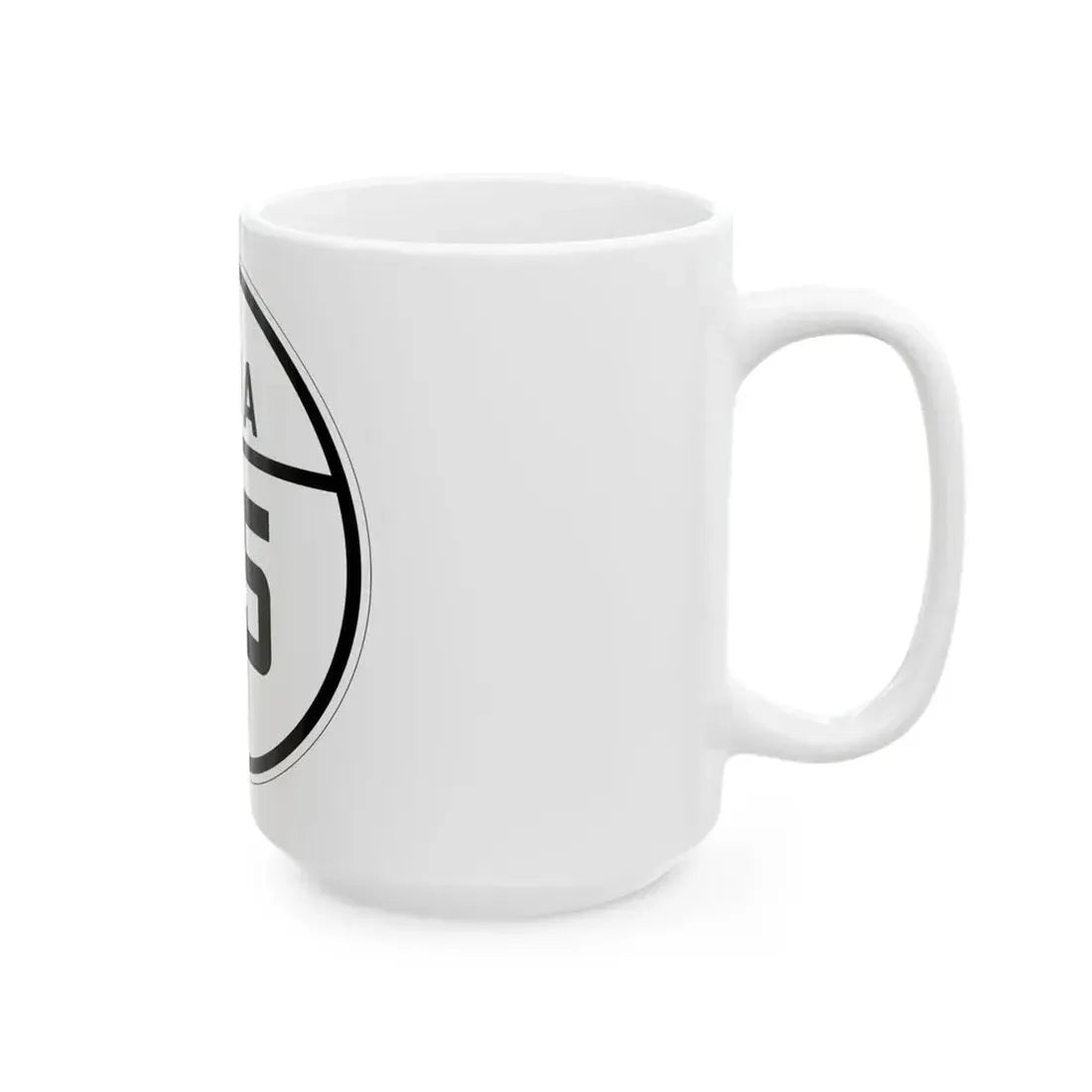 Iowa 25 1926 (Iowa) (Road Sign) White Coffee Mug - Go Mug Yourself
