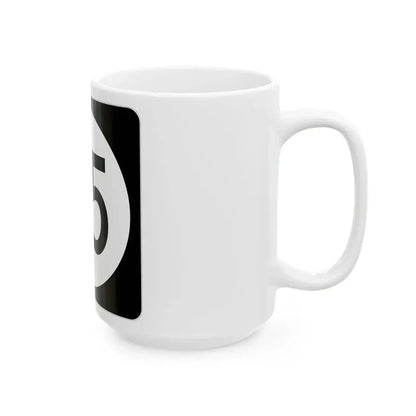 Iowa 25 (Iowa) (Road Sign) White Coffee Mug - Go Mug Yourself