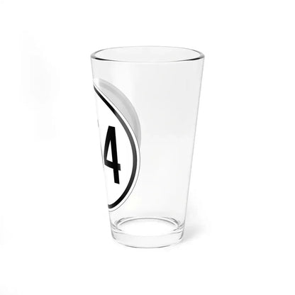 Iowa 254 1950 (Iowa) (Road Sign) Pint Glass 16oz - Go Mug Yourself