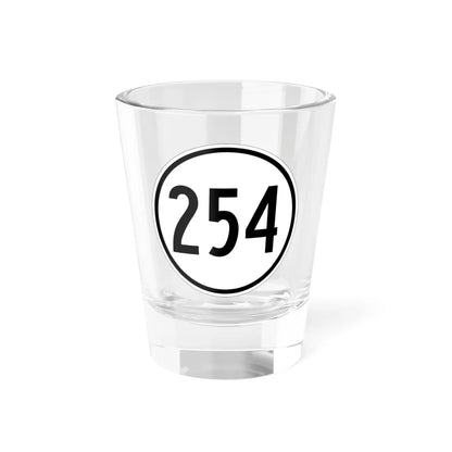 Iowa 254 1950 (Iowa) (Road Sign) Shot Glass 1.5oz 1.5oz - Go Mug Yourself