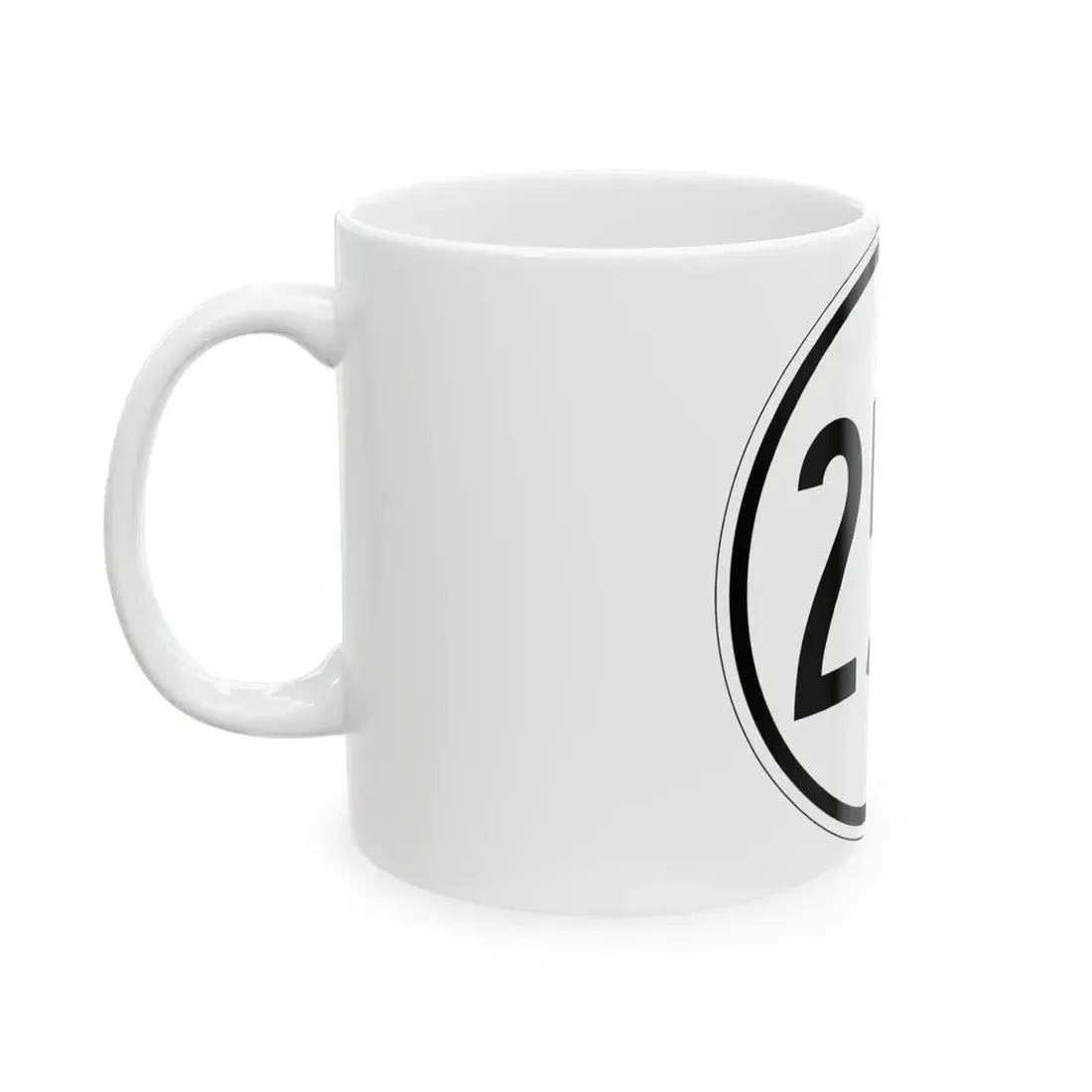Iowa 254 1950 (Iowa) (Road Sign) White Coffee Mug - Go Mug Yourself