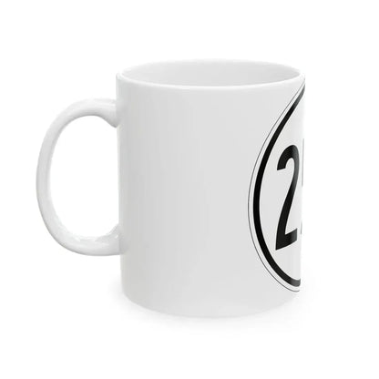 Iowa 254 1950 (Iowa) (Road Sign) White Coffee Mug - Go Mug Yourself