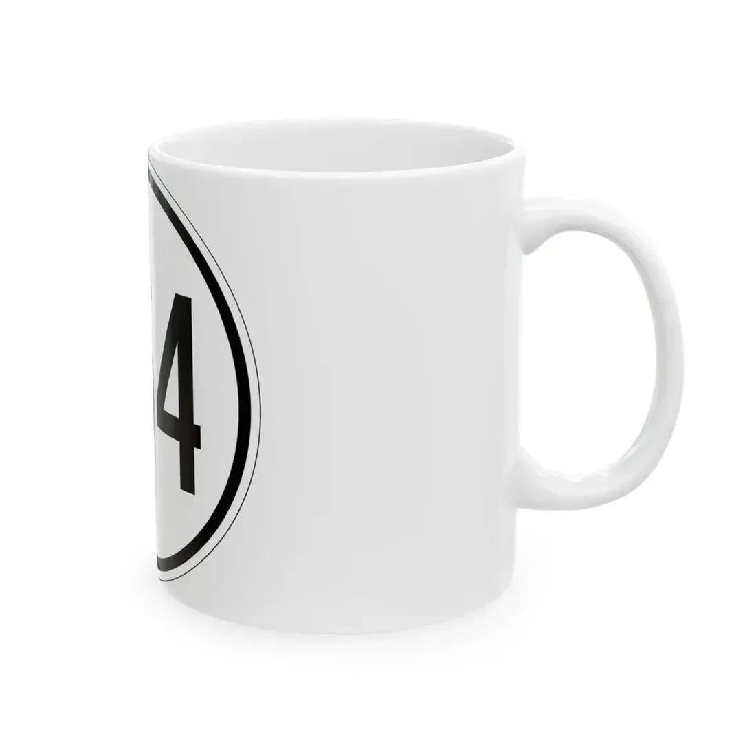 Iowa 254 1950 (Iowa) (Road Sign) White Coffee Mug - Go Mug Yourself