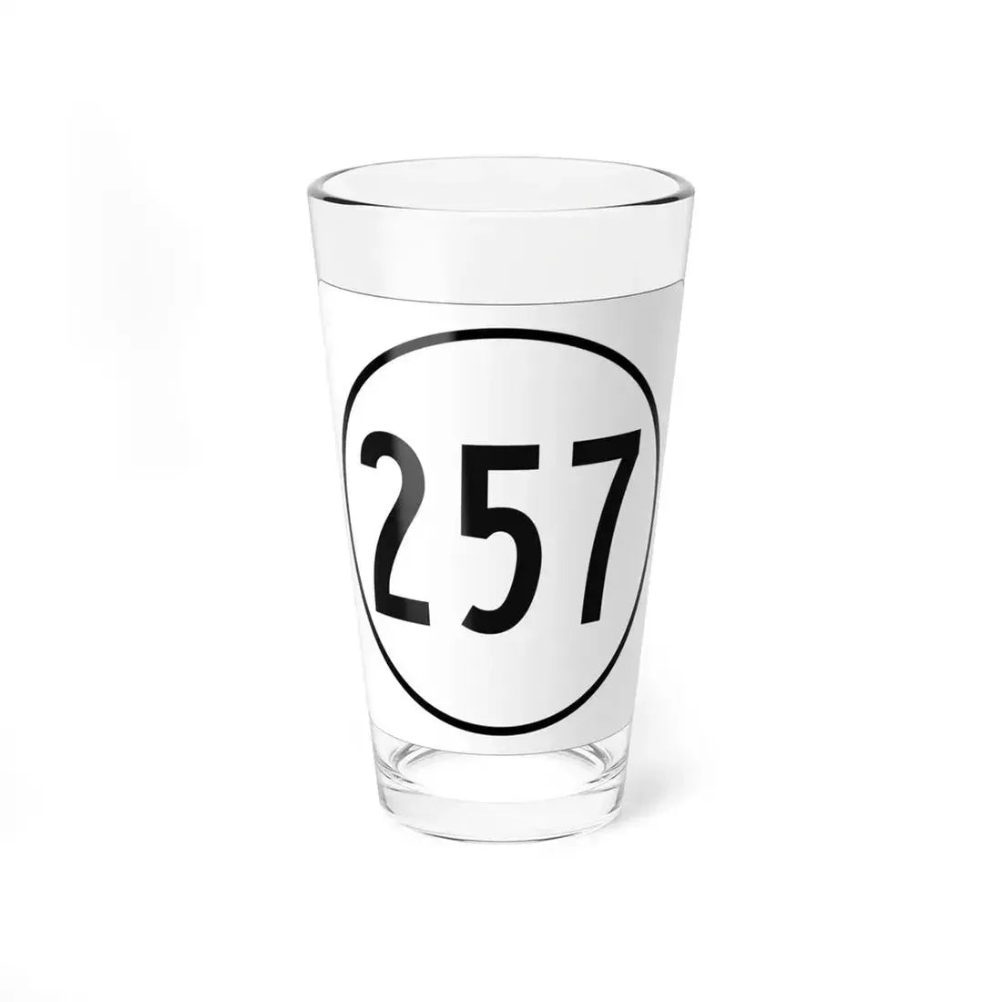 Iowa 257 1948 (Iowa) (Road Sign) Pint Glass 16oz 16oz - Go Mug Yourself