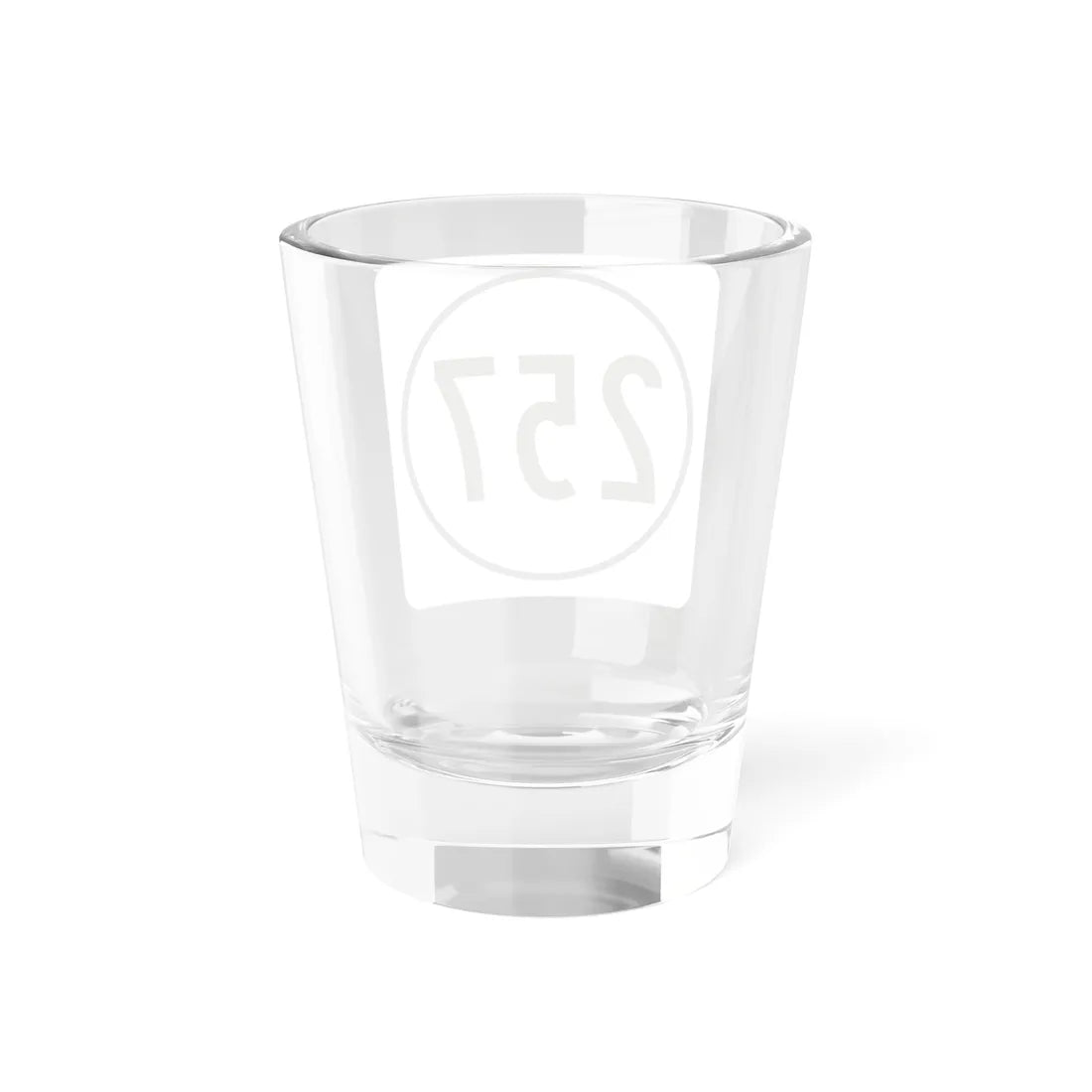 Iowa 257 1948 (Iowa) (Road Sign) Shot Glass 1.5oz - Go Mug Yourself