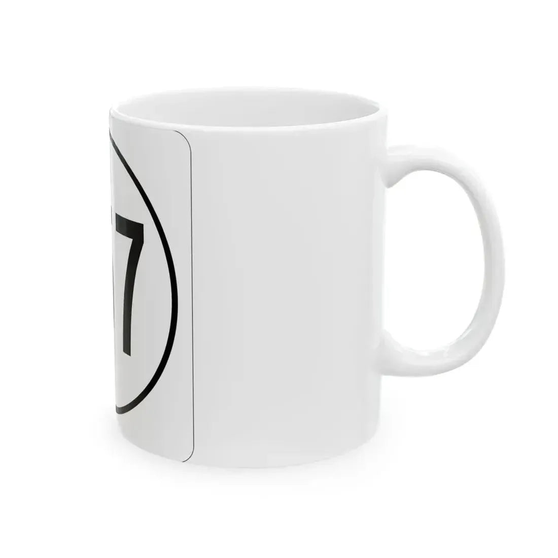 Iowa 257 1948 (Iowa) (Road Sign) White Coffee Mug - Go Mug Yourself