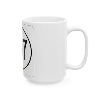 Iowa 257 1948 (Iowa) (Road Sign) White Coffee Mug - Go Mug Yourself