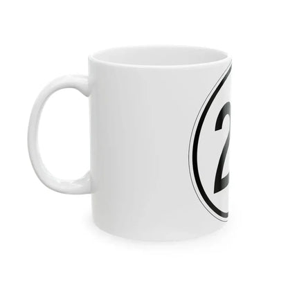 Iowa 26 1950 (Iowa) (Road Sign) White Coffee Mug - Go Mug Yourself