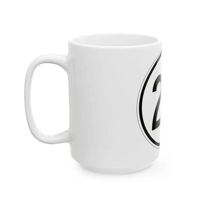 Iowa 26 1950 (Iowa) (Road Sign) White Coffee Mug - Go Mug Yourself