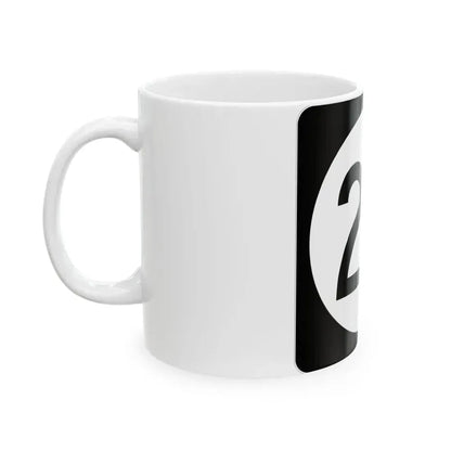 Iowa 26 (Iowa) (Road Sign) White Coffee Mug - Go Mug Yourself