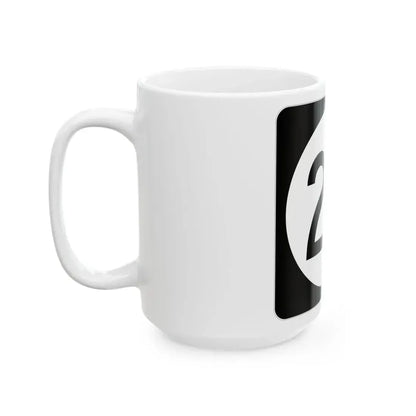 Iowa 26 (Iowa) (Road Sign) White Coffee Mug - Go Mug Yourself