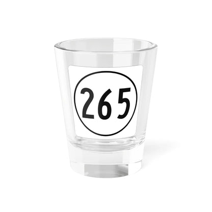 Iowa 265 1948 (Iowa) (Road Sign) Shot Glass 1.5oz 1.5oz - Go Mug Yourself