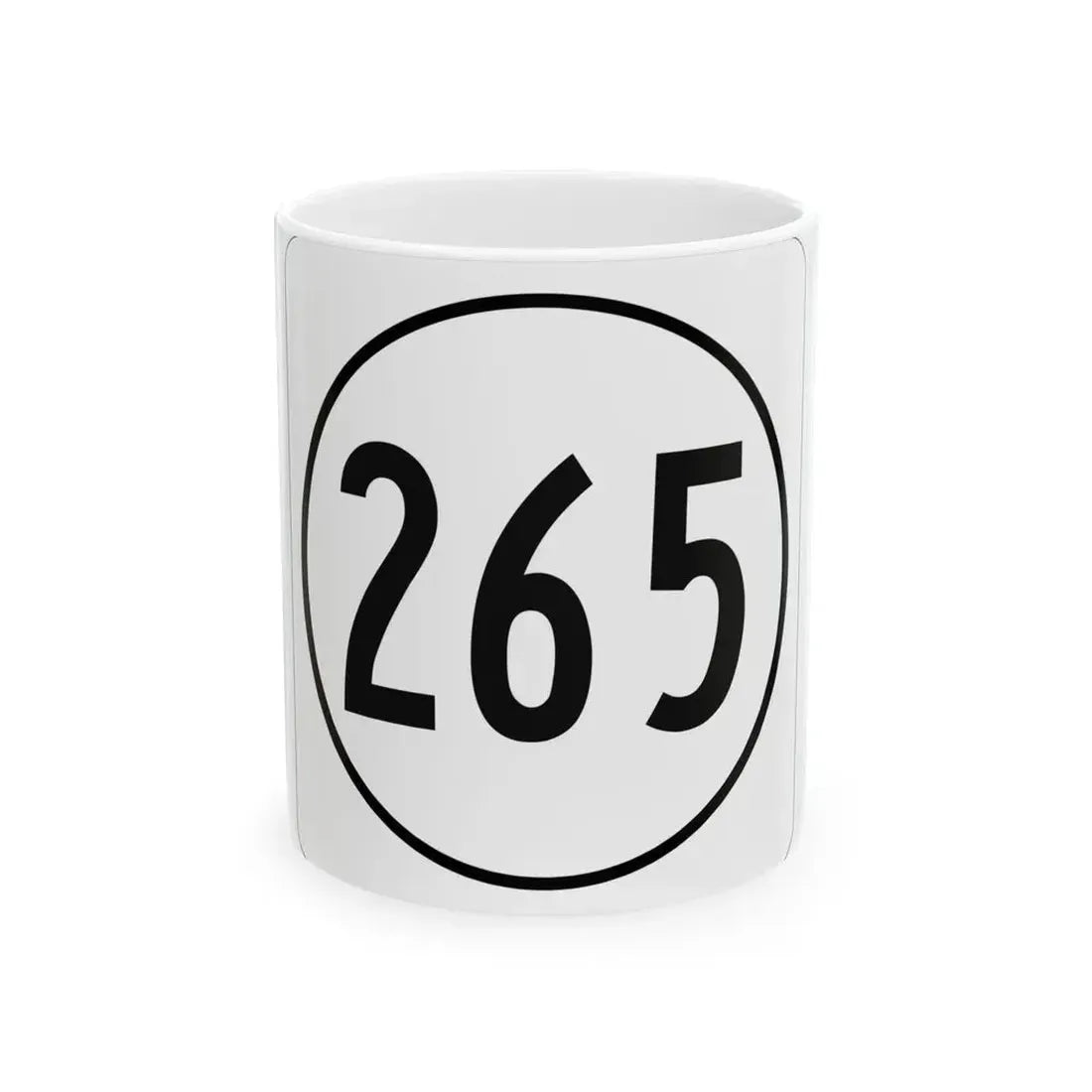 Iowa 265 1948 (Iowa) (Road Sign) White Coffee Mug 11oz - Go Mug Yourself