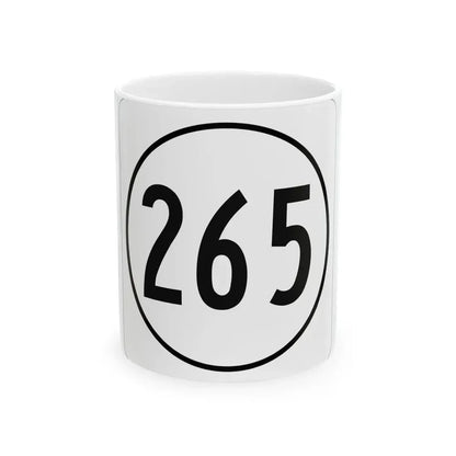 Iowa 265 1948 (Iowa) (Road Sign) White Coffee Mug 11oz - Go Mug Yourself