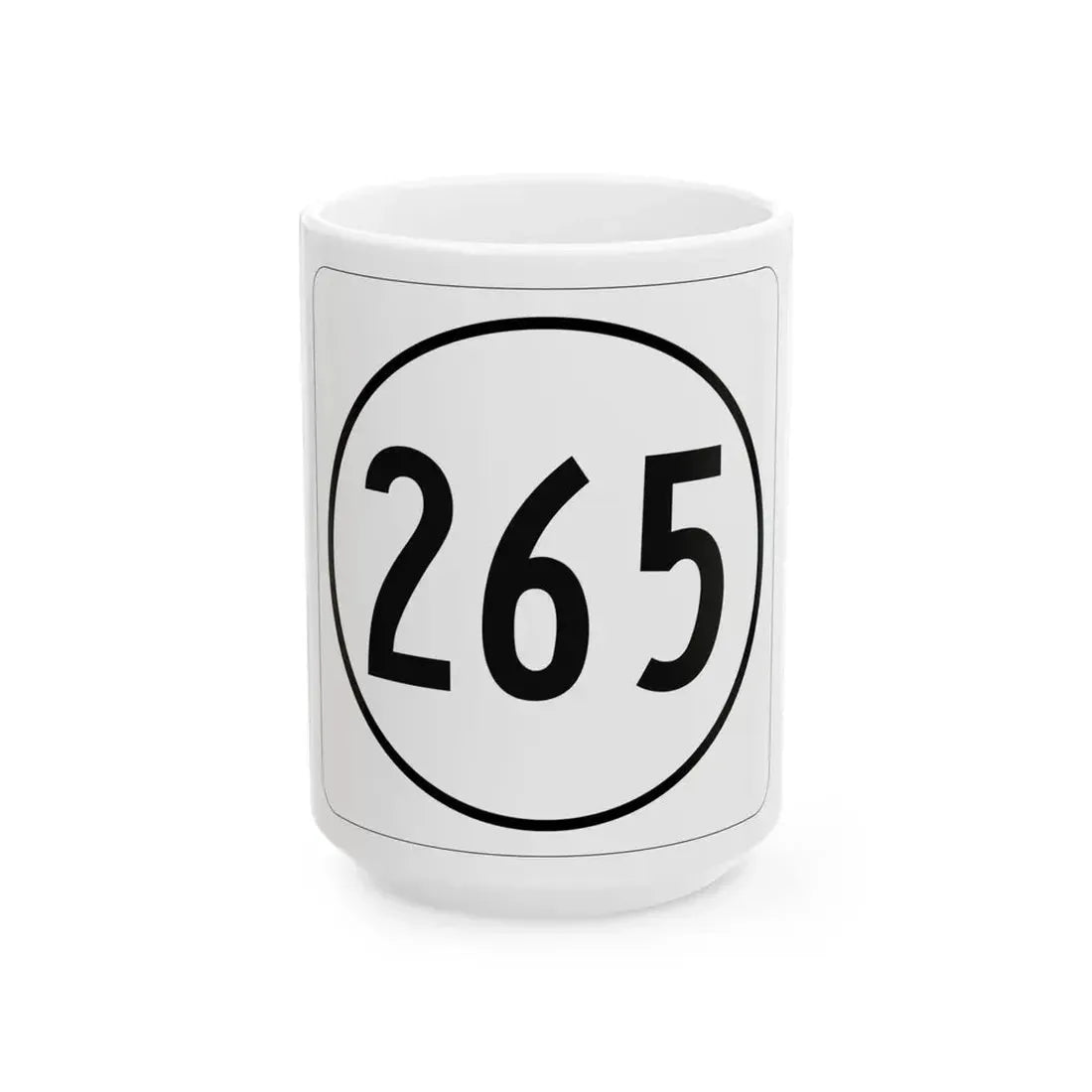 Iowa 265 1948 (Iowa) (Road Sign) White Coffee Mug 15oz - Go Mug Yourself