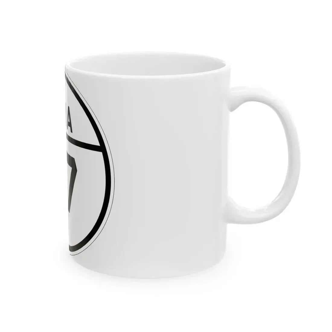 Iowa 27 1926 (Iowa) (Road Sign) White Coffee Mug - Go Mug Yourself