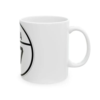 Iowa 27 1926 (Iowa) (Road Sign) White Coffee Mug - Go Mug Yourself
