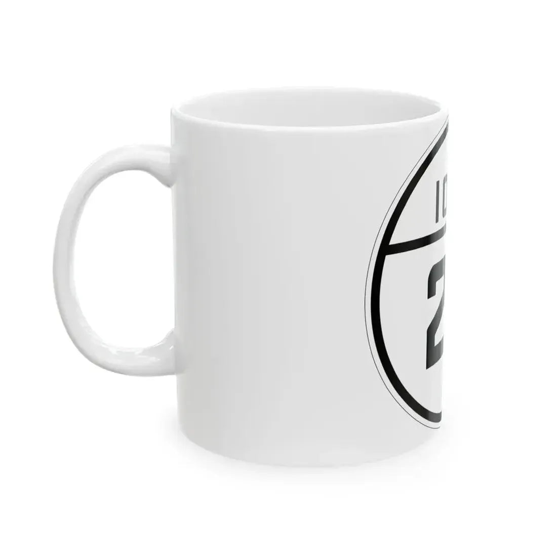 Iowa 28 1926 (Iowa) (Road Sign) White Coffee Mug - Go Mug Yourself