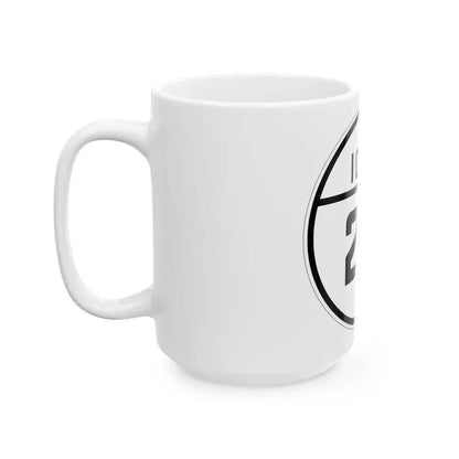 Iowa 28 1926 (Iowa) (Road Sign) White Coffee Mug - Go Mug Yourself