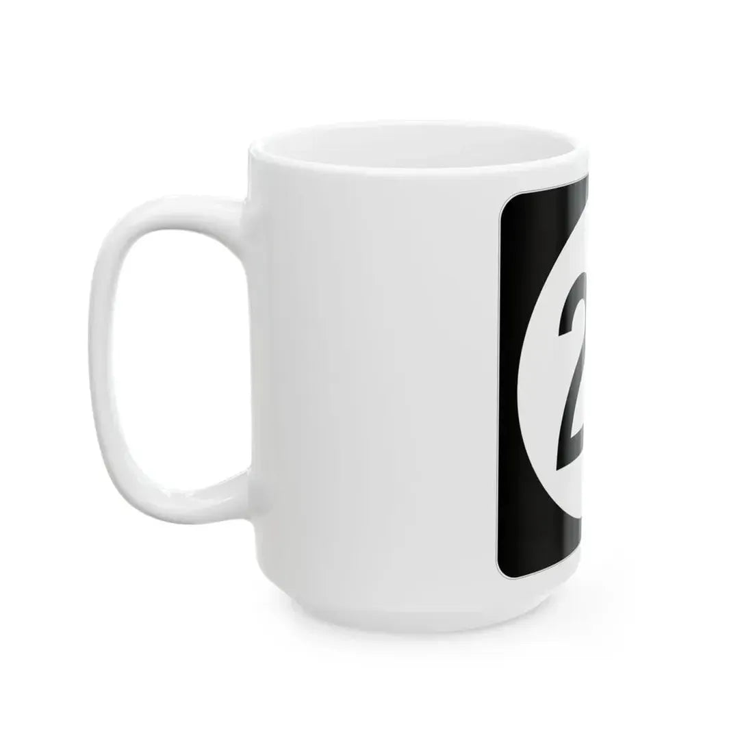 Iowa 28 (Iowa) (Road Sign) White Coffee Mug - Go Mug Yourself