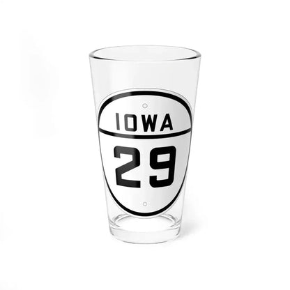 Iowa 29 1926 (Iowa) (Road Sign) Pint Glass 16oz 16oz - Go Mug Yourself