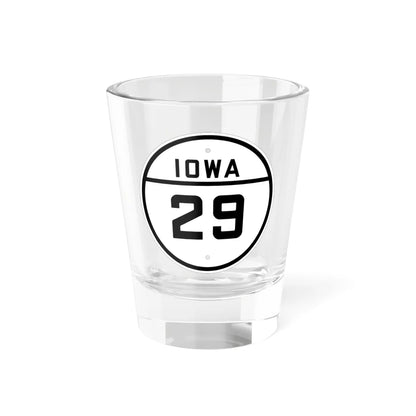 Iowa 29 1926 (Iowa) (Road Sign) Shot Glass 1.5oz 1.5oz - Go Mug Yourself