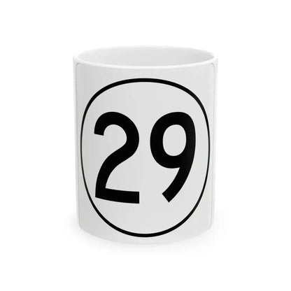 Iowa 29 1948 (Iowa) (Road Sign) White Coffee Mug 11oz - Go Mug Yourself