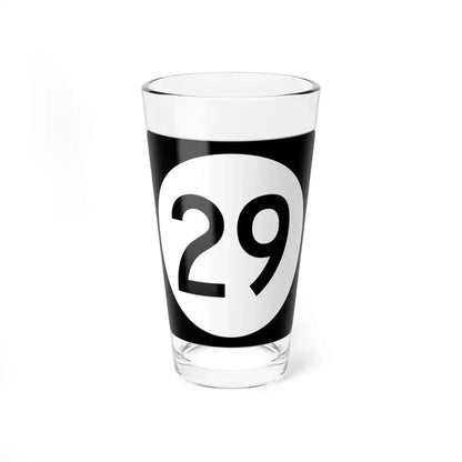 Iowa 29 (Iowa) (Road Sign) Pint Glass 16oz 16oz - Go Mug Yourself