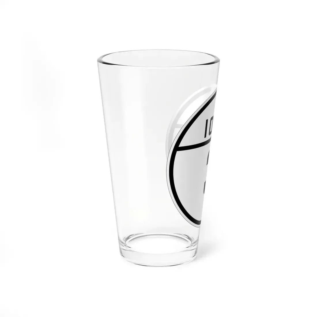 Iowa 3 1926 (Iowa) (Road Sign) Pint Glss 16oz - Go Mug Yourself