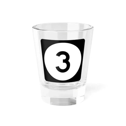 Iowa 3 (Iowa) (Road Sign) Shot Glass 1.5oz 1.5oz - Go Mug Yourself