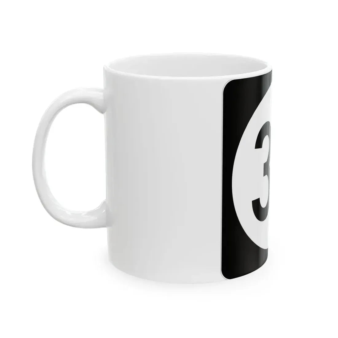 Iowa 30 (Iowa) (Road Sign) White Coffee Mug - Go Mug Yourself