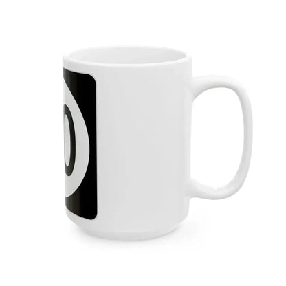 Iowa 30 (Iowa) (Road Sign) White Coffee Mug - Go Mug Yourself