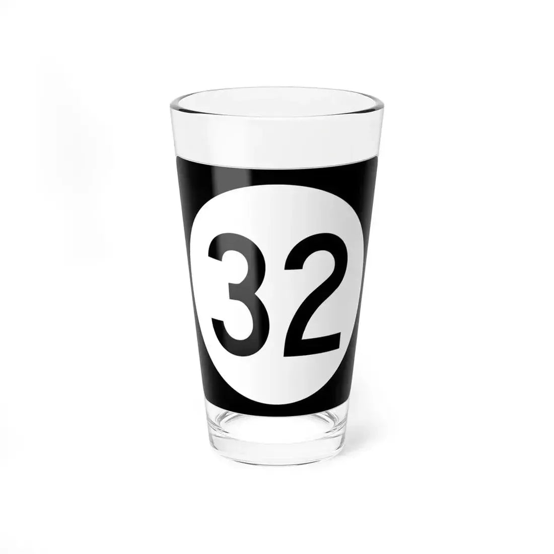Iowa 32 (Iowa) (Road Sign) Pint Glass 16oz 16oz - Go Mug Yourself