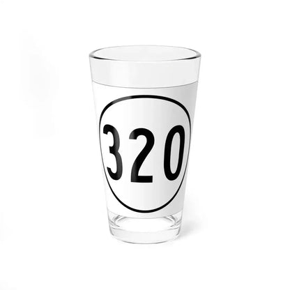 Iowa 320 1948 (Iowa) (Road Sign) Pint Glass 16oz 16oz - Go Mug Yourself