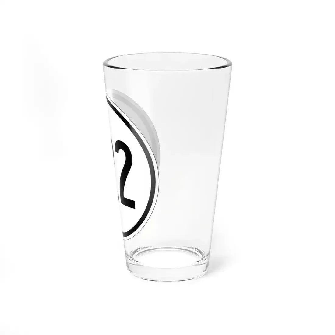 Iowa 322 1950 (Iowa) (Road Sign) Pint Glass 16oz - Go Mug Yourself