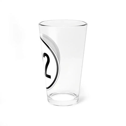 Iowa 322 1950 (Iowa) (Road Sign) Pint Glass 16oz - Go Mug Yourself