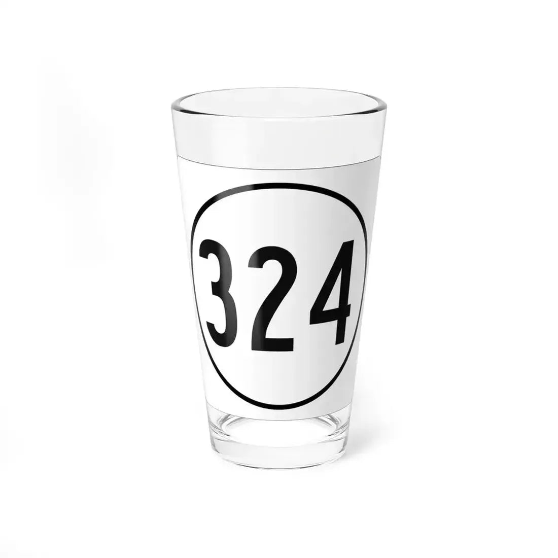 Iowa 324 1948 (Iowa) (Road Sign) Pint Glass 16oz 16oz - Go Mug Yourself