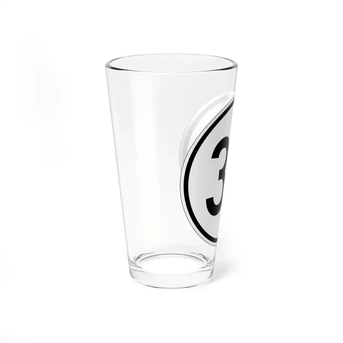 Iowa 33 1950 (Iowa) (Road Sign) Pint Glss 16oz - Go Mug Yourself