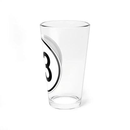 Iowa 33 1950 (Iowa) (Road Sign) Pint Glss 16oz - Go Mug Yourself