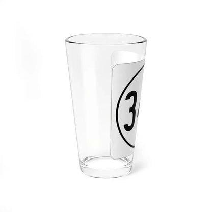 Iowa 345 1948 (Iowa) (Road Sign) Pint Glss 16oz - Go Mug Yourself