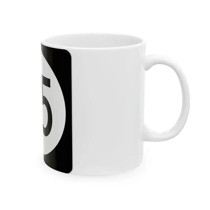 Iowa 35 (Iowa) (Road Sign) White Coffee Mug - Go Mug Yourself