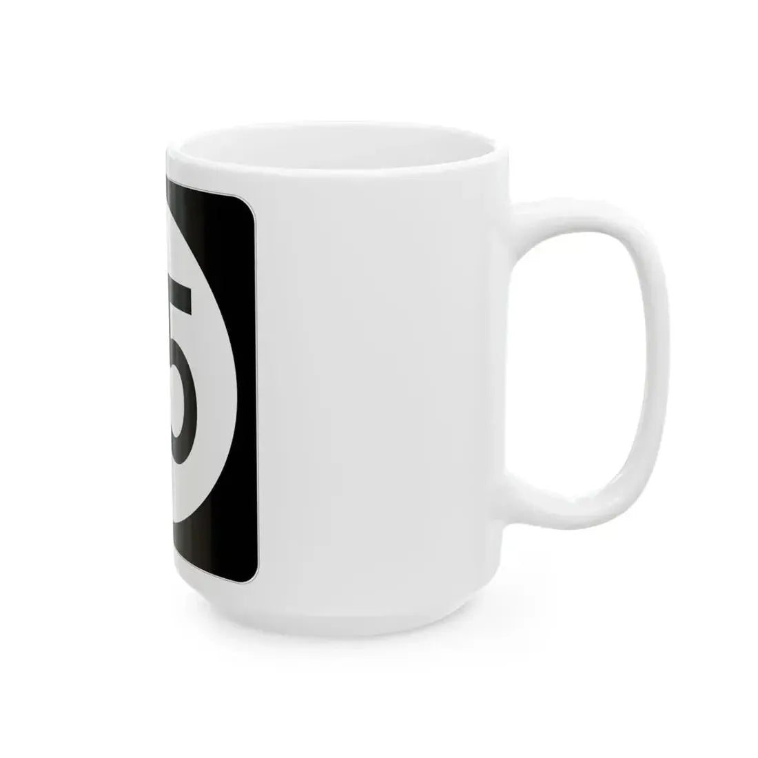 Iowa 35 (Iowa) (Road Sign) White Coffee Mug - Go Mug Yourself