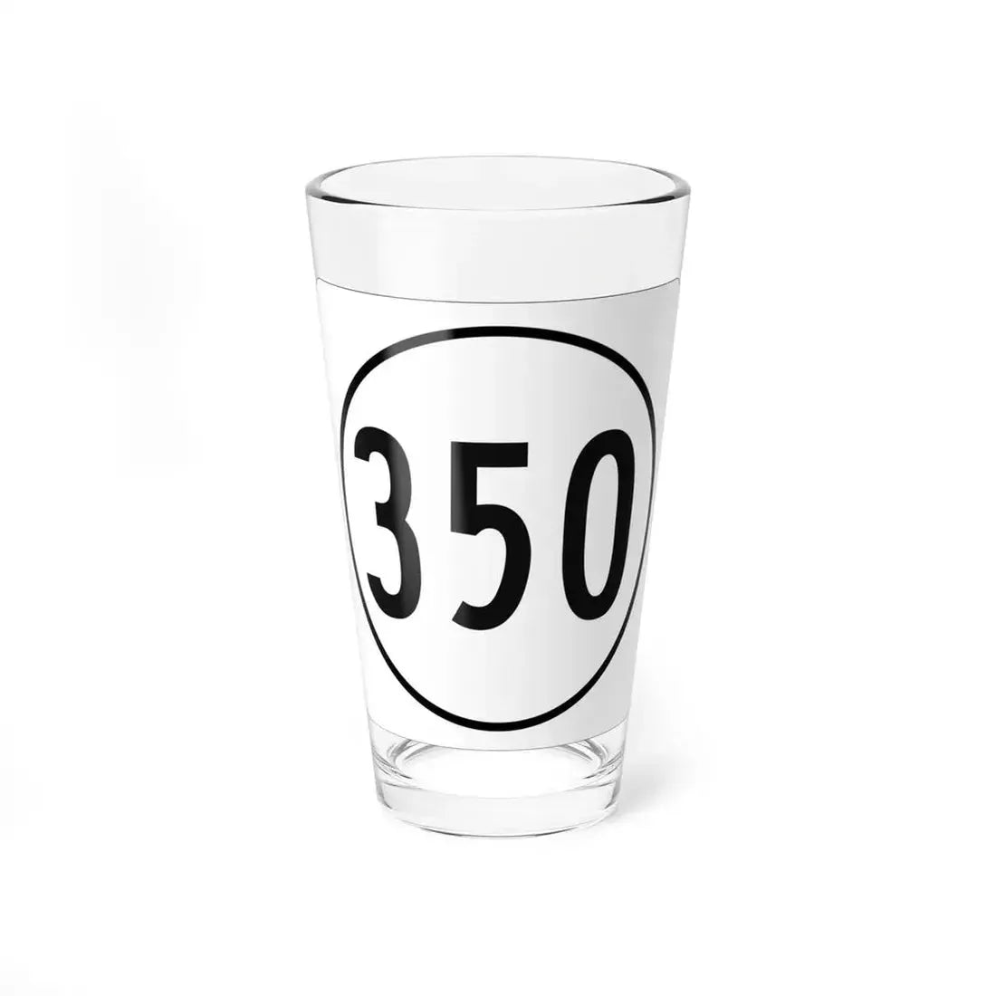 Iowa 350 1948 (Iowa) (Road Sign) Pint Glass 16oz 16oz - Go Mug Yourself