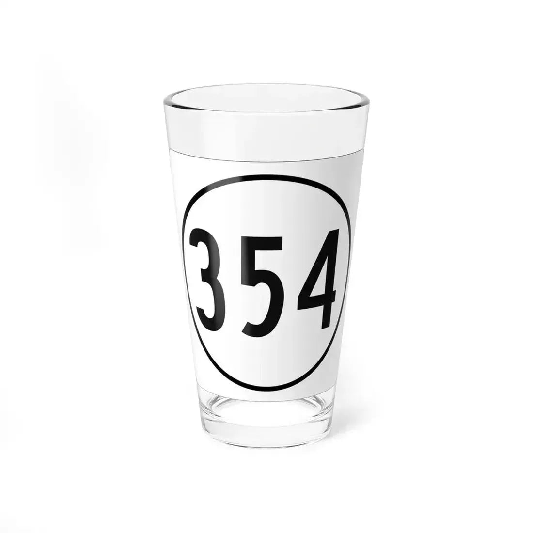 Iowa 354 1948 (Iowa) (Road Sign) Pint Glass 16oz 16oz - Go Mug Yourself